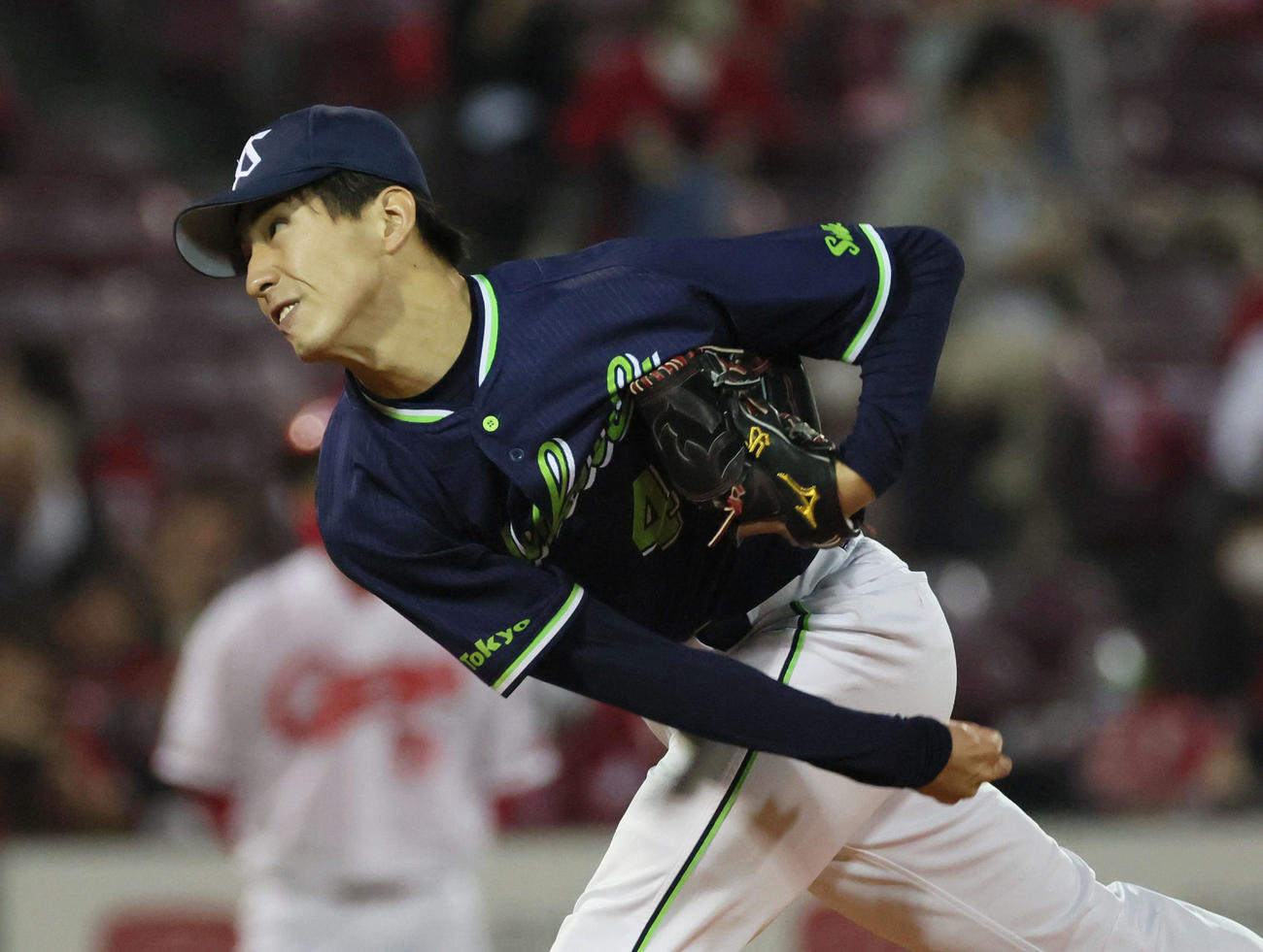 広島対ヤクルト　ヤクルト先発の金久保（撮影・加藤孝規）