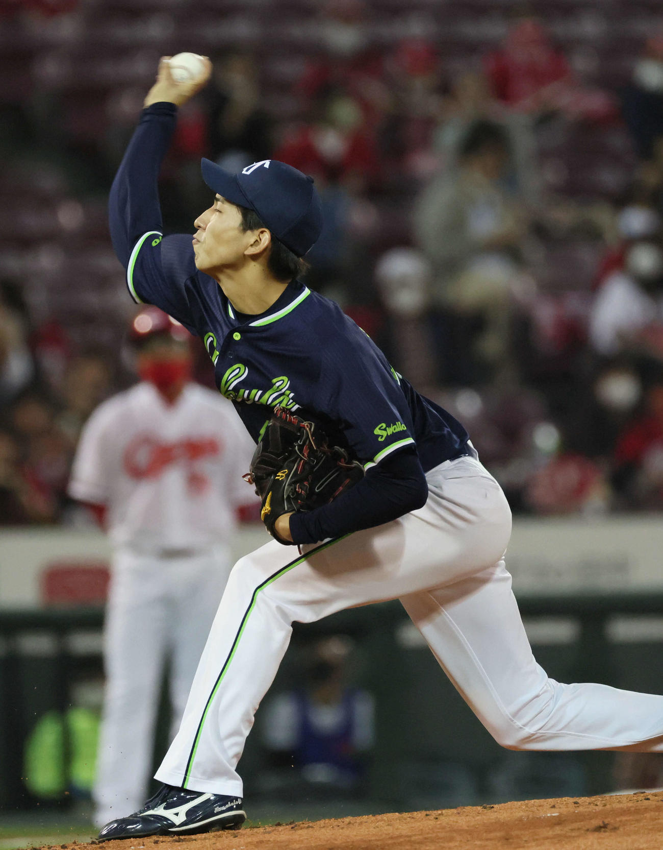 広島対ヤクルト　ヤクルト先発の金久保（撮影・加藤孝規）
