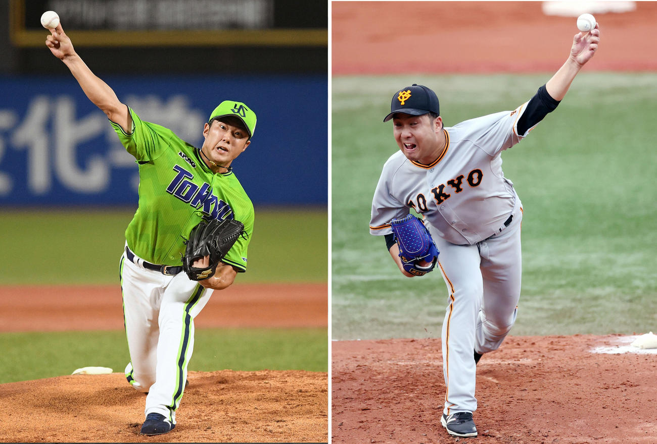 ヤクルト歳内と巨人今村