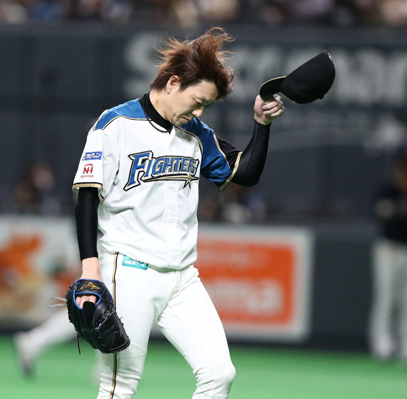 日本ハム対オリックス　9回に登板し無失点に抑える宮西（撮影・黒川智章）