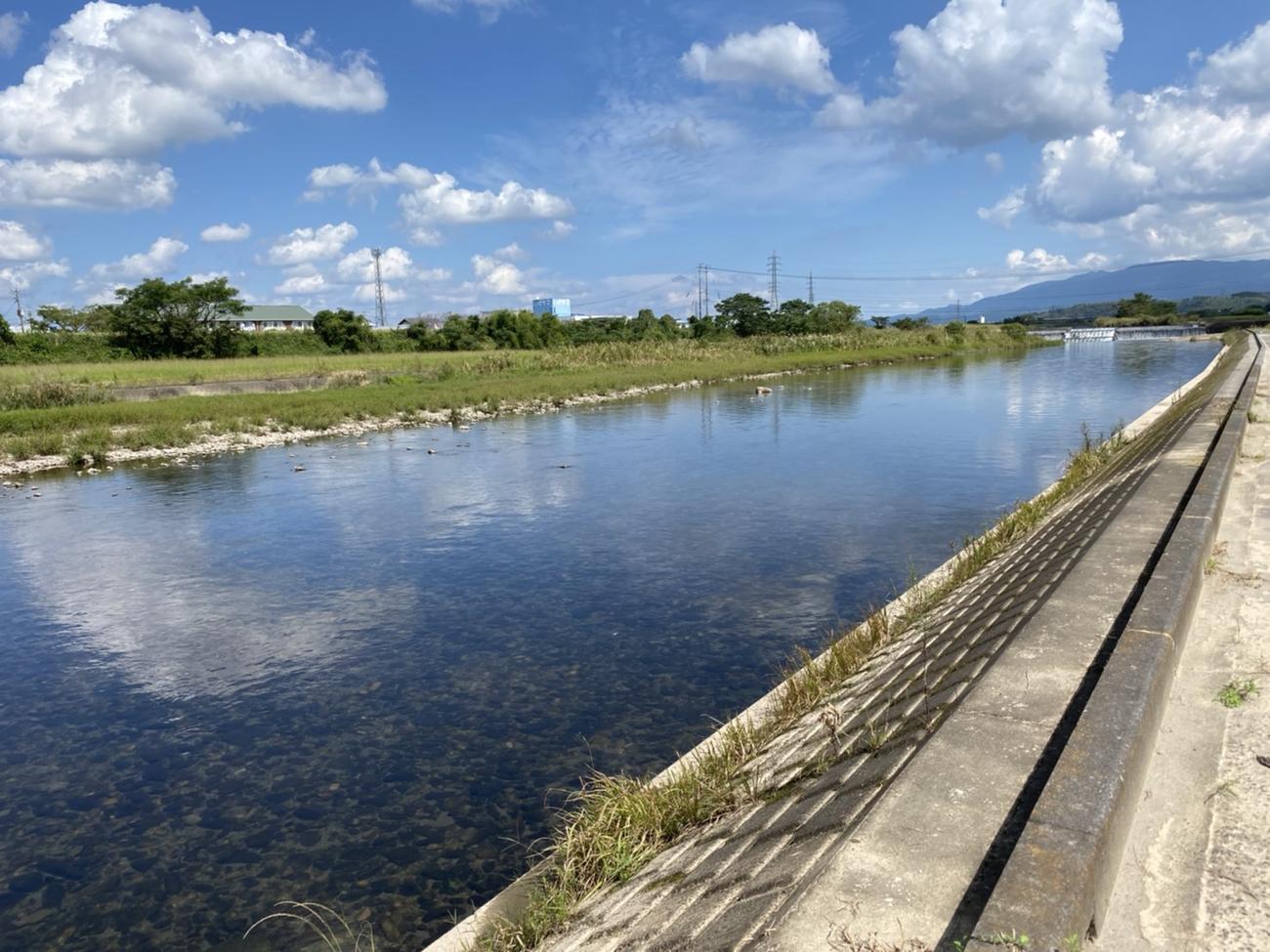小学生時代の巨人戸郷翔征が釣りをした沖水川（地図2）（撮影・久永壮真）