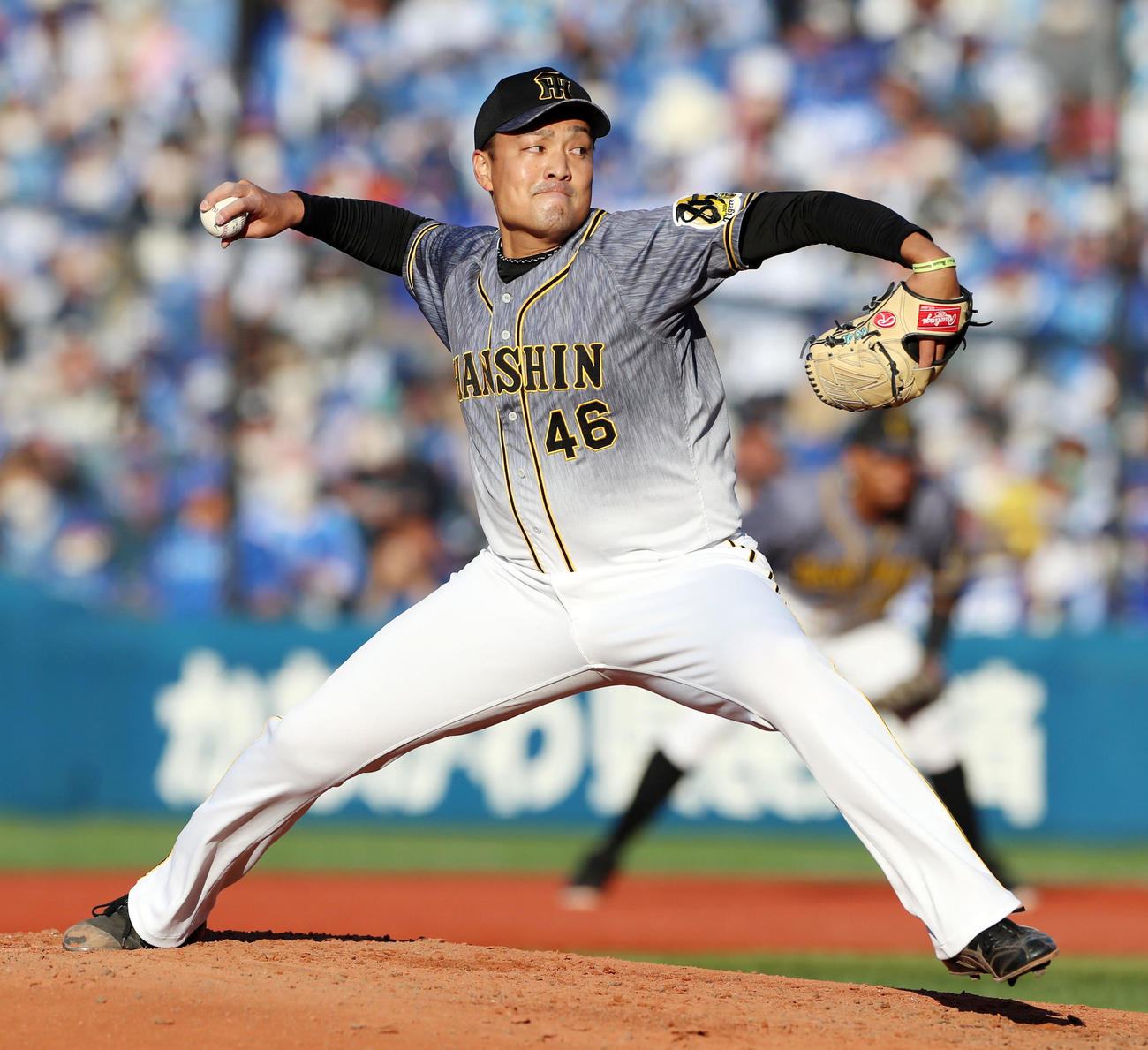 DeNA対阪神　DeNA戦に先発する秋山（撮影・加藤哉）