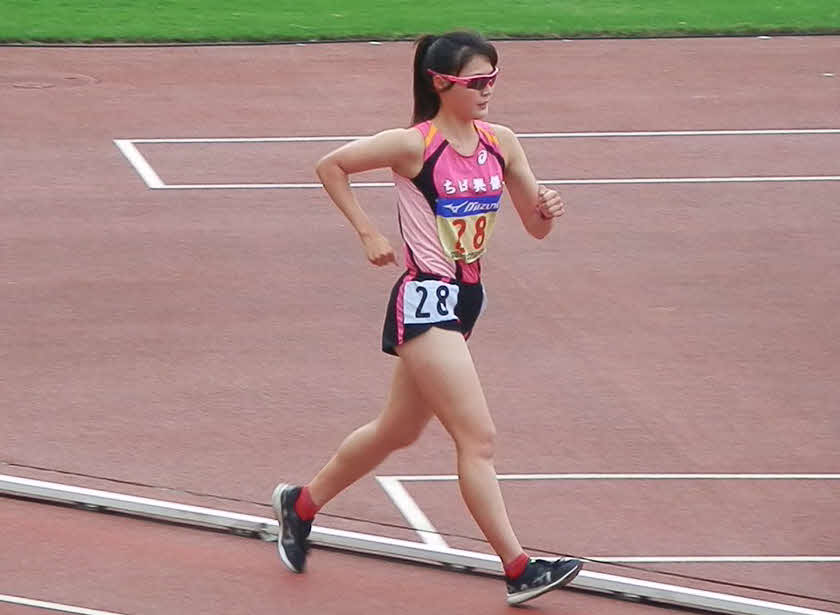 3日のロッテ対ソフトバンクで始球式を務める競歩選手の松本紗依（球団提供）