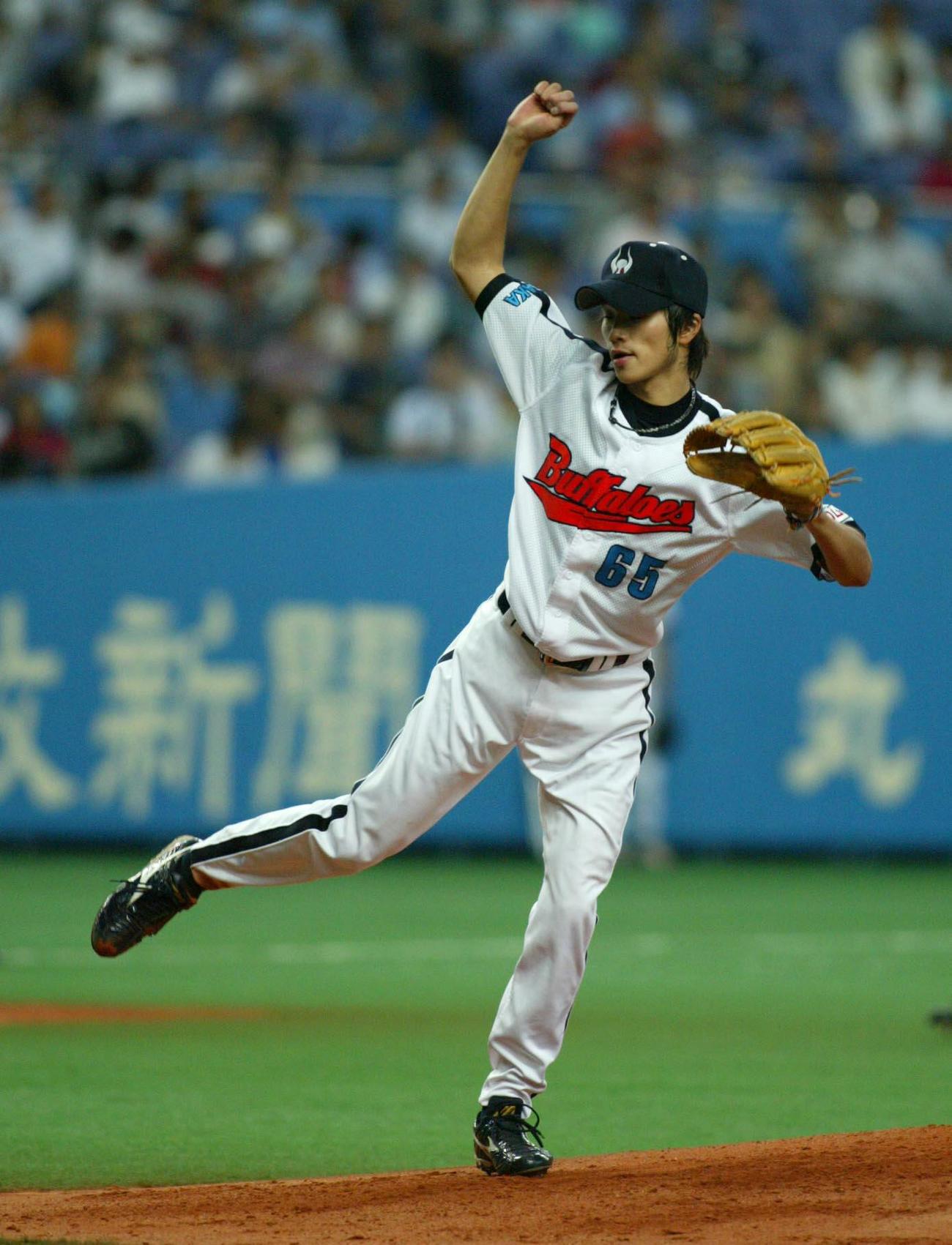 近鉄時代の近藤投手（04年9月撮影）