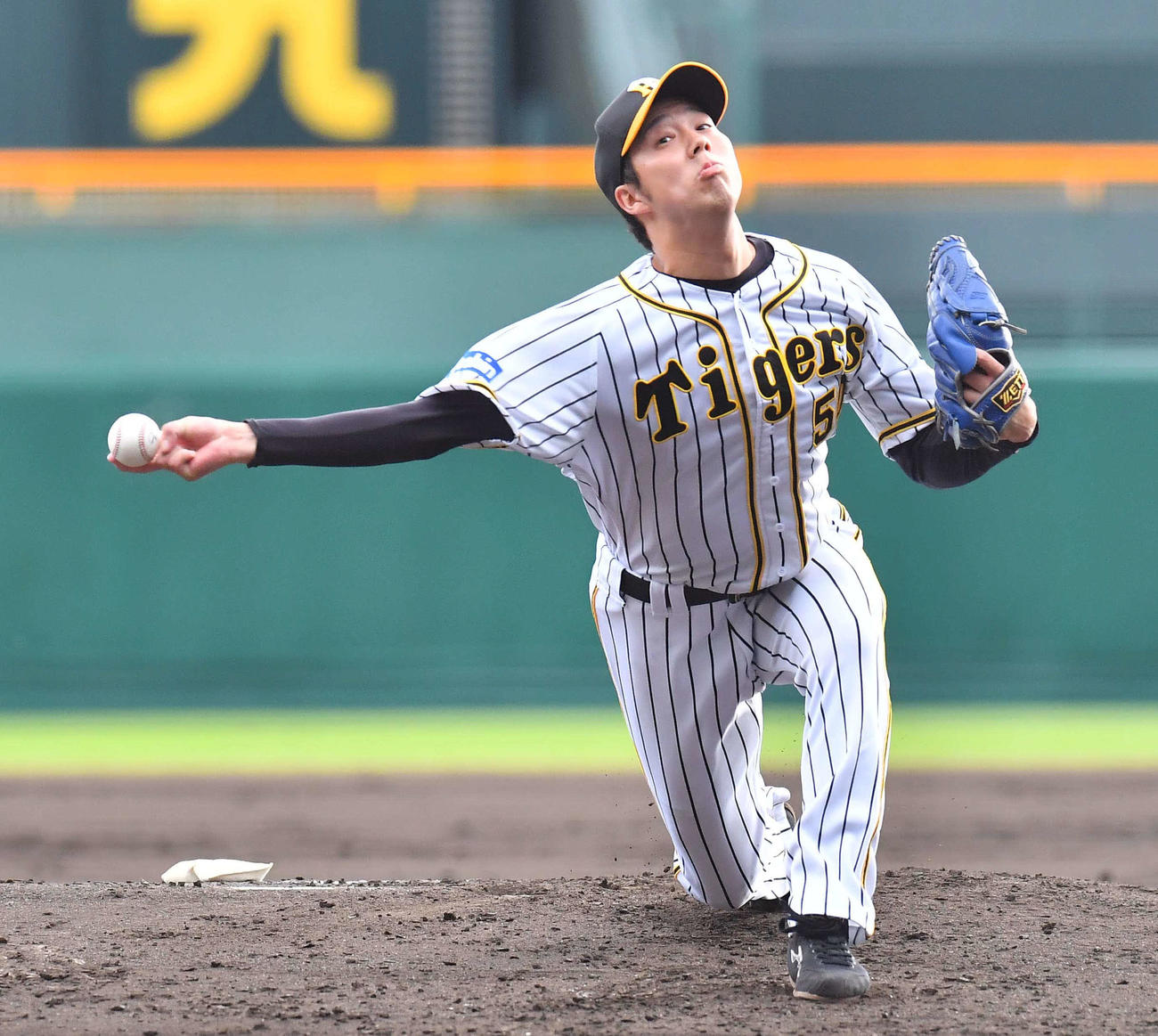 阪神対ヤクルト　阪神先発の青柳晃洋（撮影・上田博志）