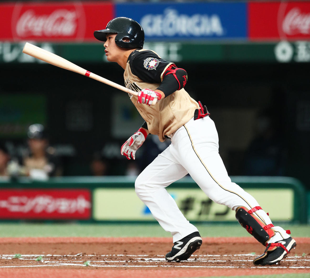 西武対日本ハム　2回表日本ハム2死二、三塁、野村は左越え2点適時二塁打を放つ（撮影・足立雅史）