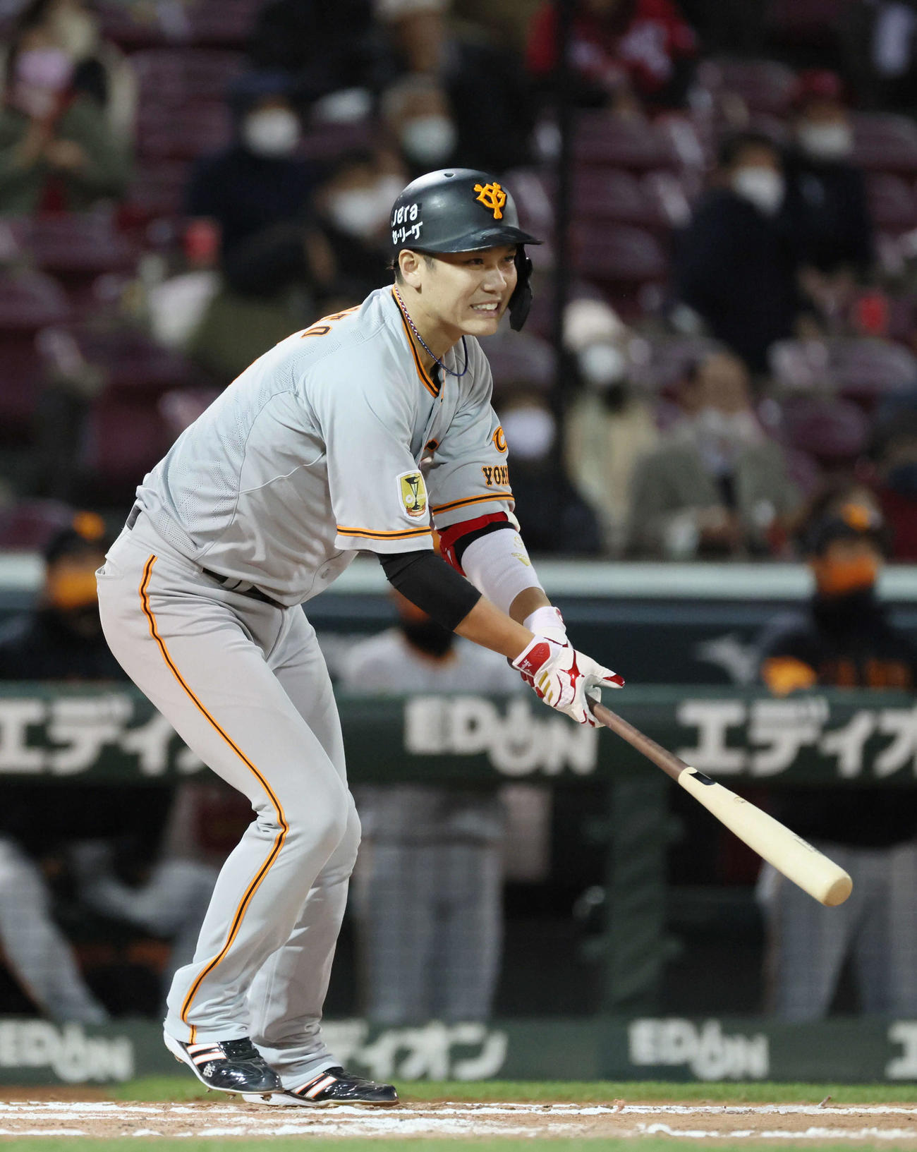 広島対巨人　6回表巨人1死二塁、坂本は右飛（撮影・加藤孝規）