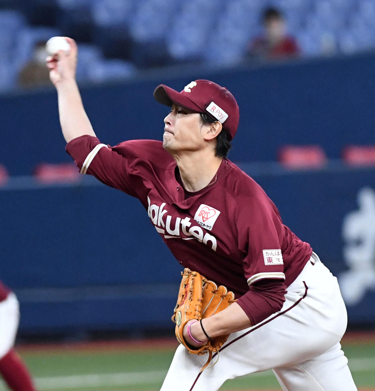 オリックス対楽天　楽天先発の涌井（撮影・前岡正明）