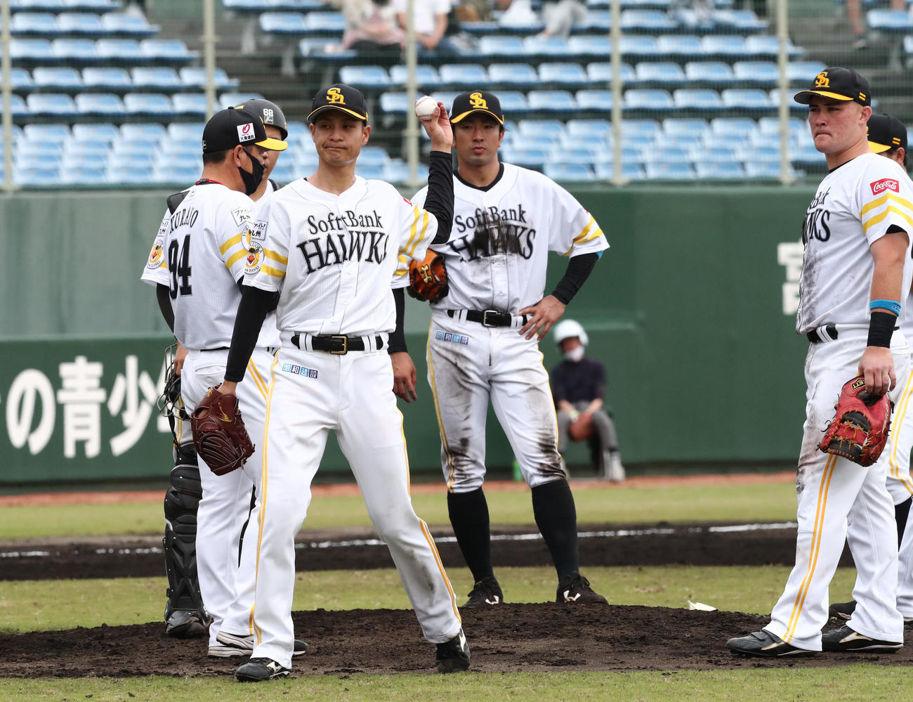 ソフトバンク対楽天　先発した大竹耕太郎は4回途中で降板（撮影・梅根麻紀）