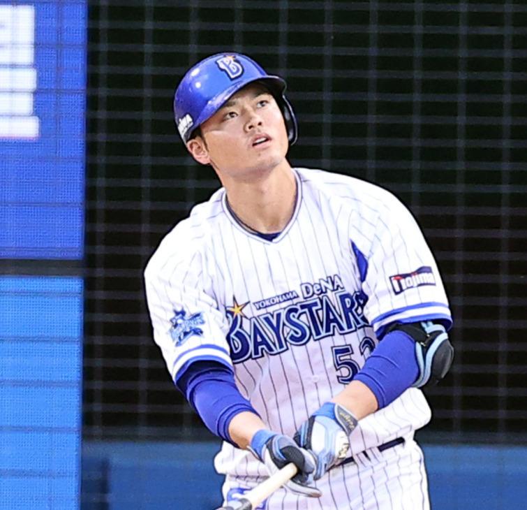 DeNA細川成也（2020年11月1日撮影）
