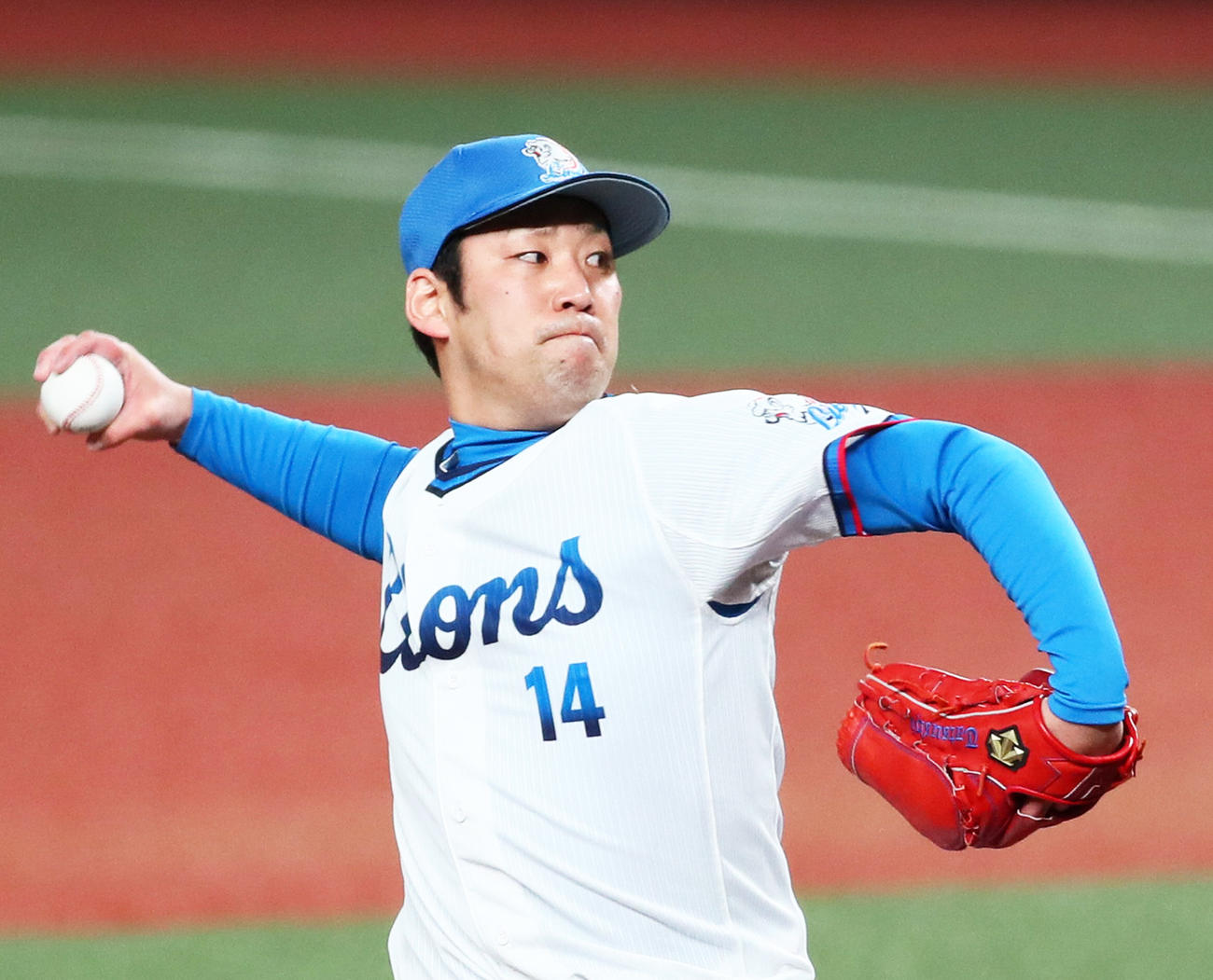 球団最多となる通算136セーブ目を挙げた西武増田（2020年11月3日撮影）