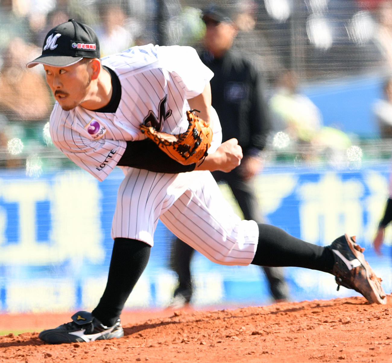 ロッテ大谷智久（2019年3月12日撮影）