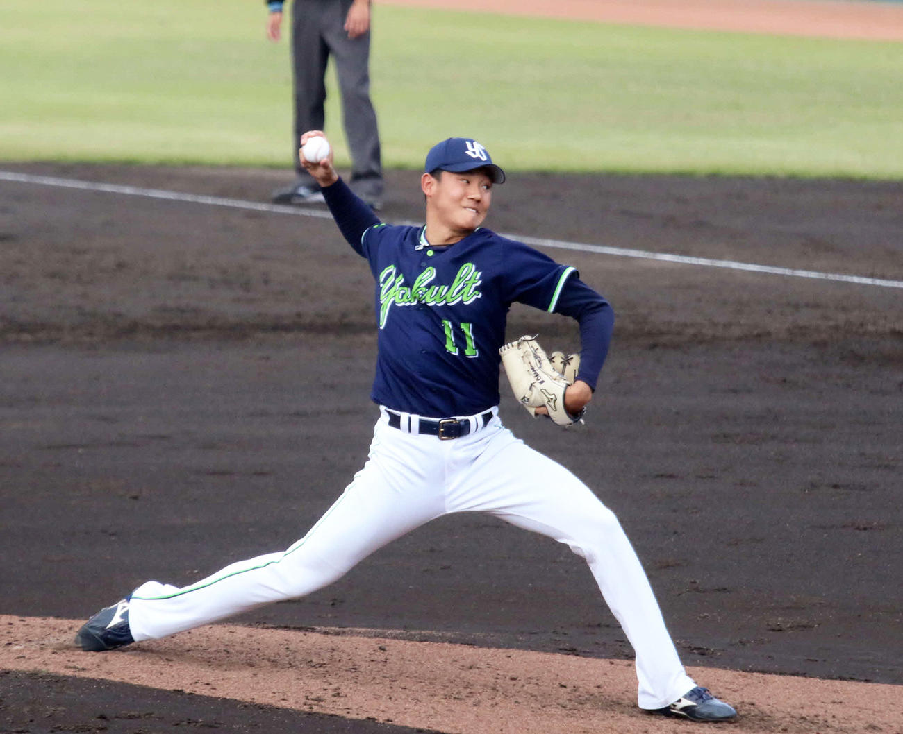 1日、2軍日本ハム戦で初勝利を挙げたヤクルト奥川