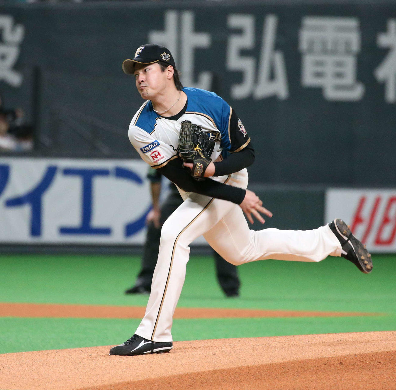 日本ハム有原航平（2020年11月1日撮影）
