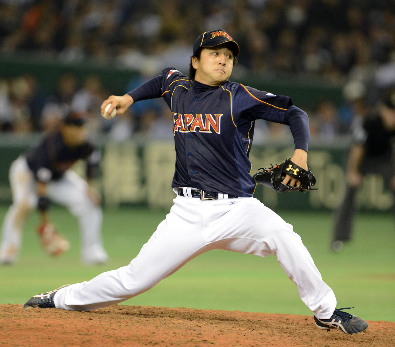 13年3月、WBC台湾戦に登板した沢村