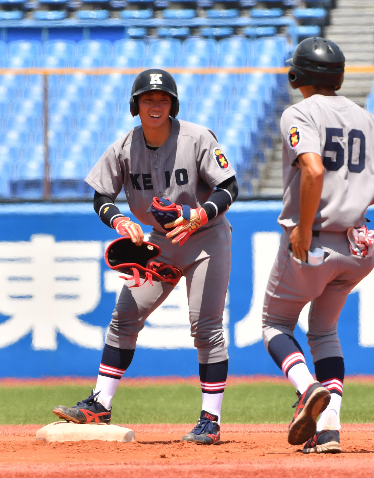 慶大・福井（左、8月16日撮影）