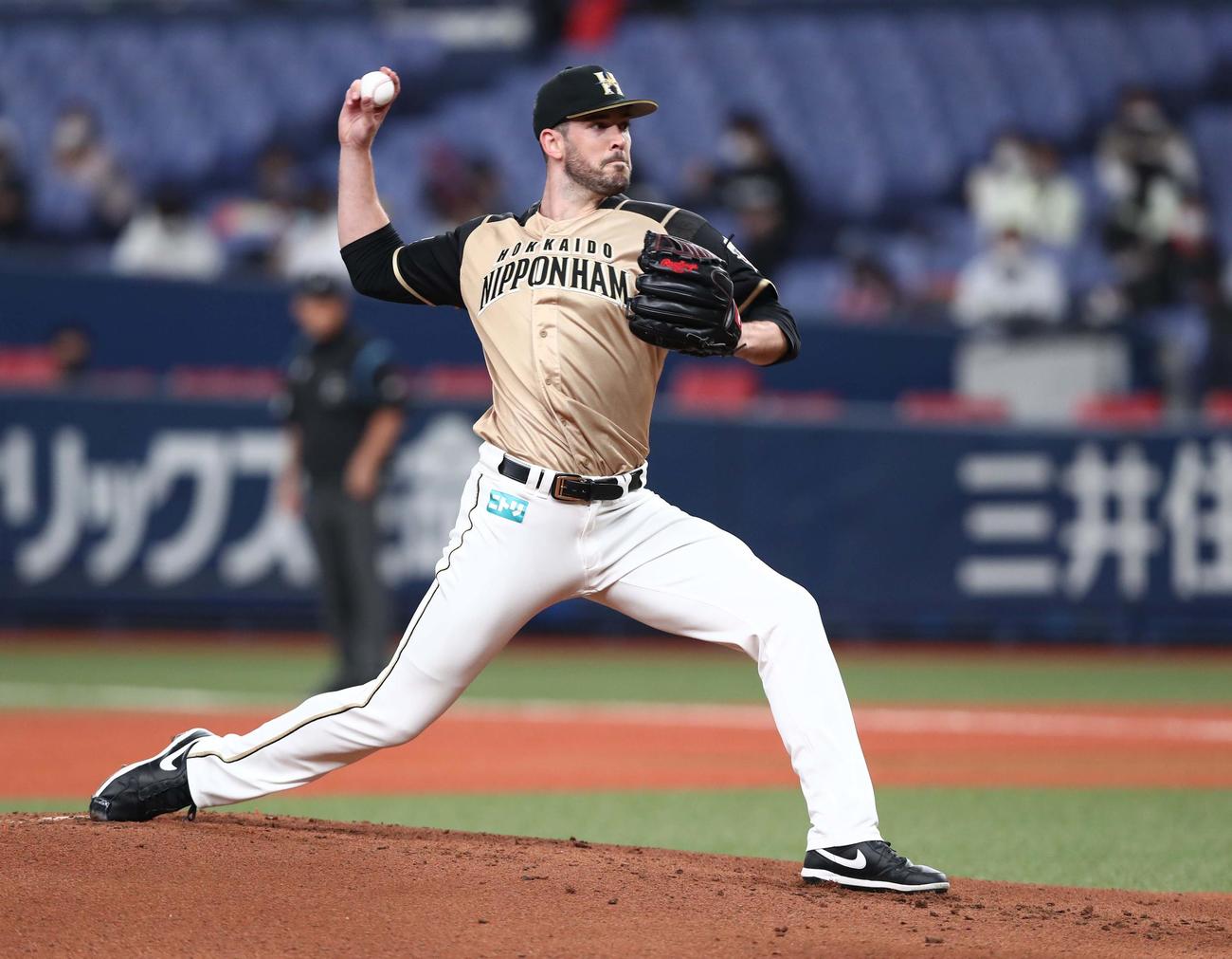 日本ハム・バーヘイゲン（2020年10月28日撮影）