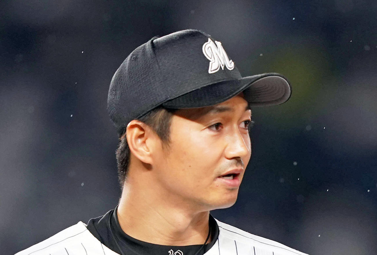 ロッテ唐川侑己（2020年10月7日撮影）
