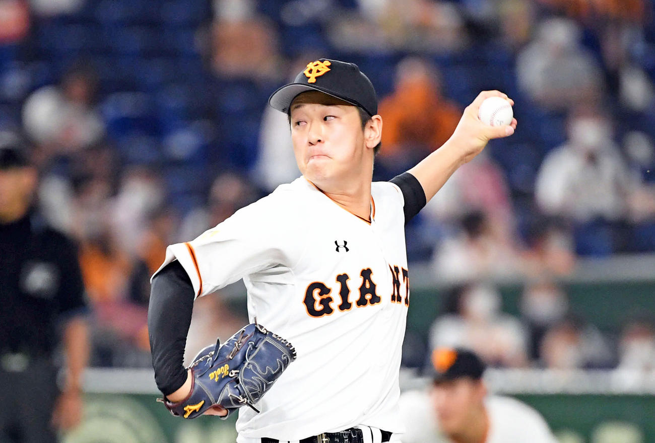 巨人中川皓太（2020年9月13日撮影）