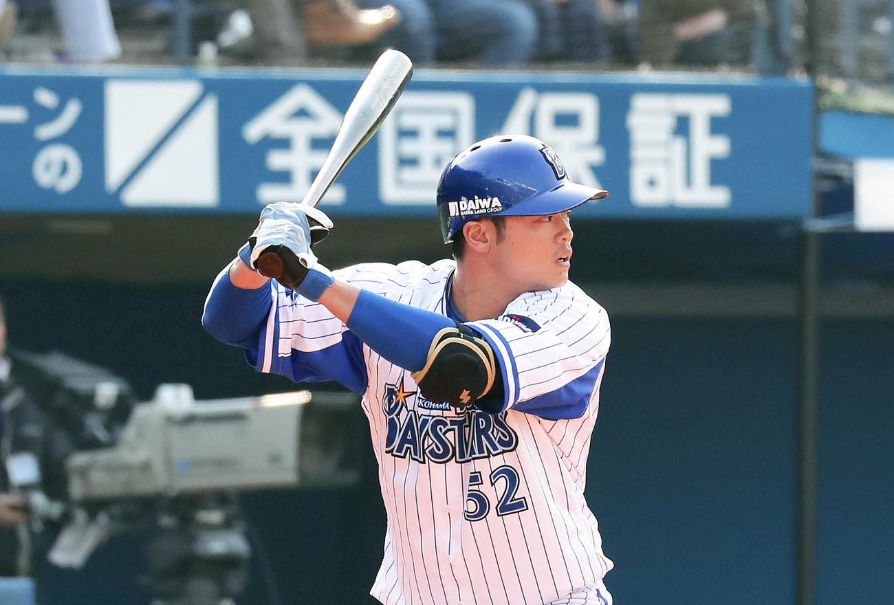 DeNA細川成也（2019年3月16日撮影）