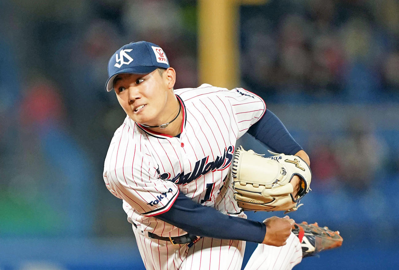 ヤクルト奥川恭伸（2020年11月10日撮影）