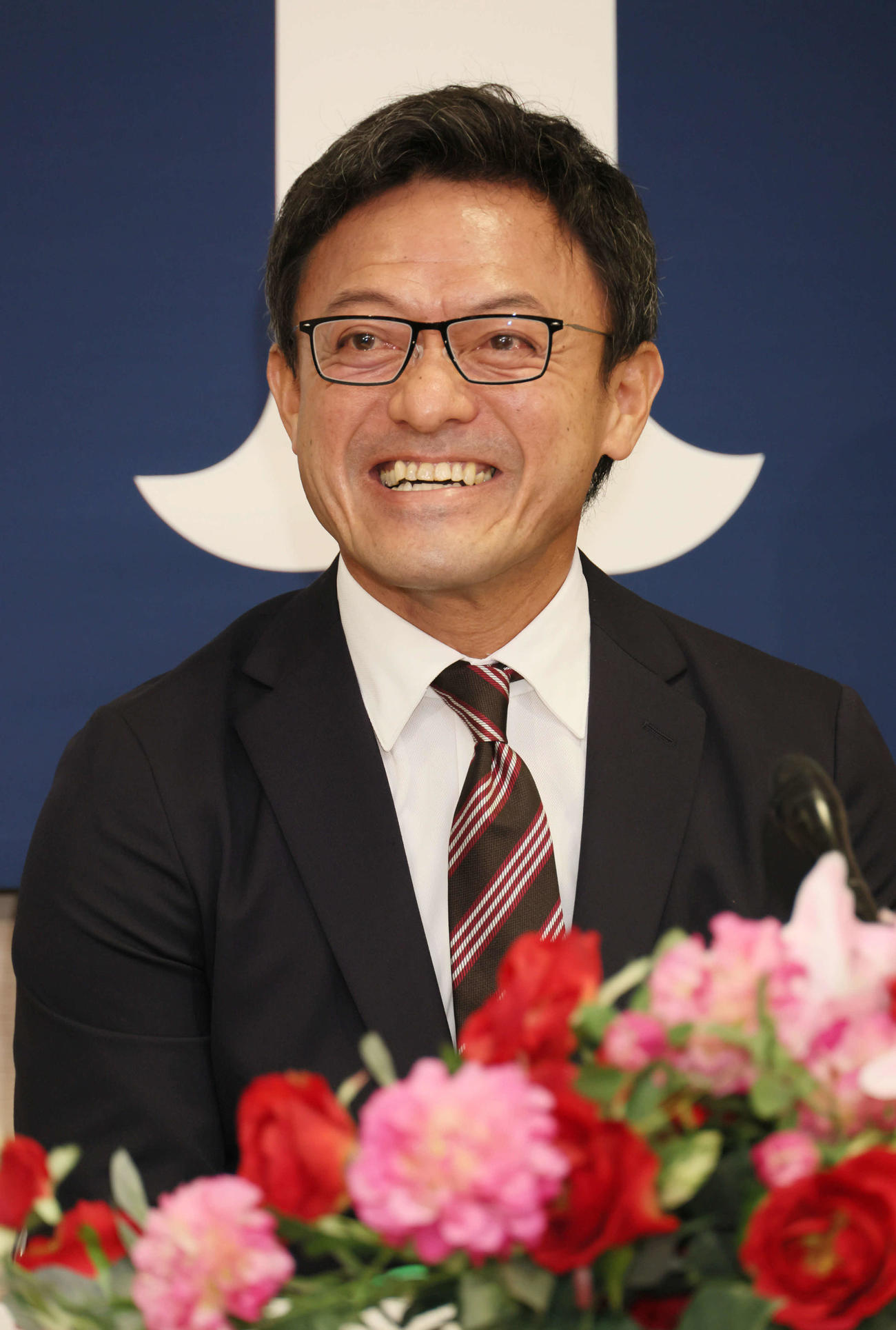 広島のヘッドコーチに就任した河田雄祐氏（撮影・加藤孝規）