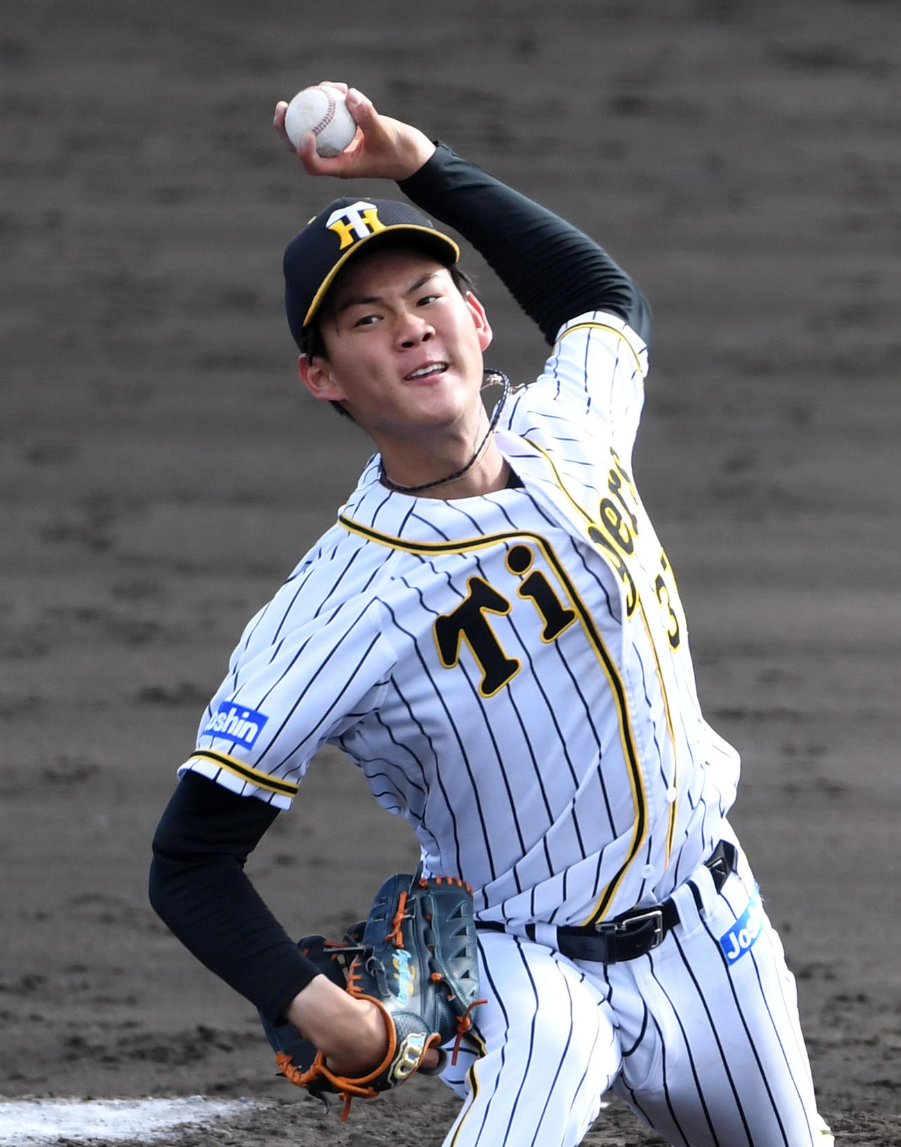 フェニックス・リーグ阪神対西武　阪神先発の及川雅貴は西武打線を7回1失点に抑える（撮影・前岡正明）
