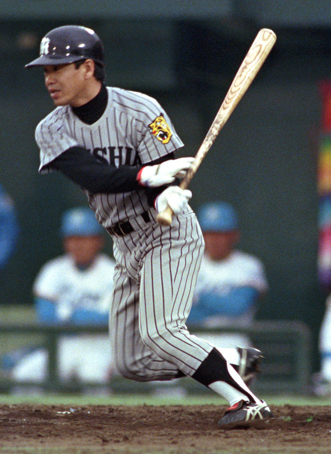 1985年、西武との日本シリーズにDHで出場した阪神弘田