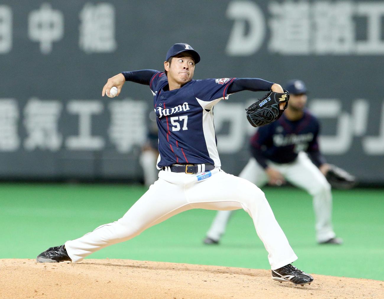 西武国場翼（20年10月14日撮影）