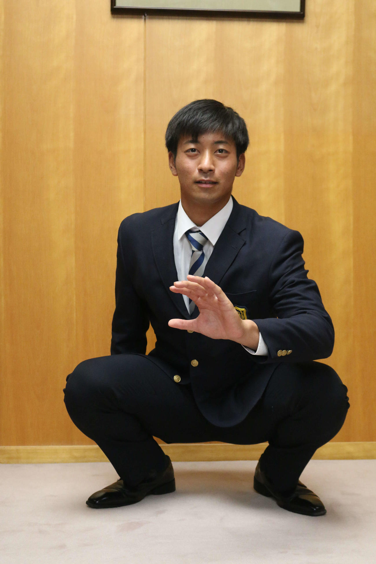 日本ハムドラフト3位古川（撮影・田中彩友美）