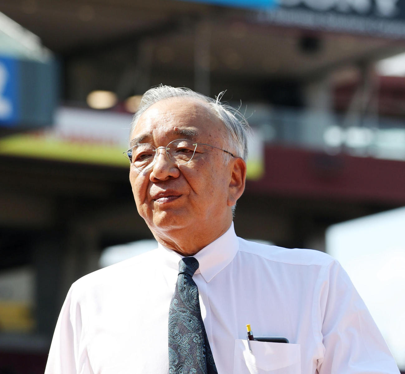 広島松田元オーナー（2019年7月4日撮影）