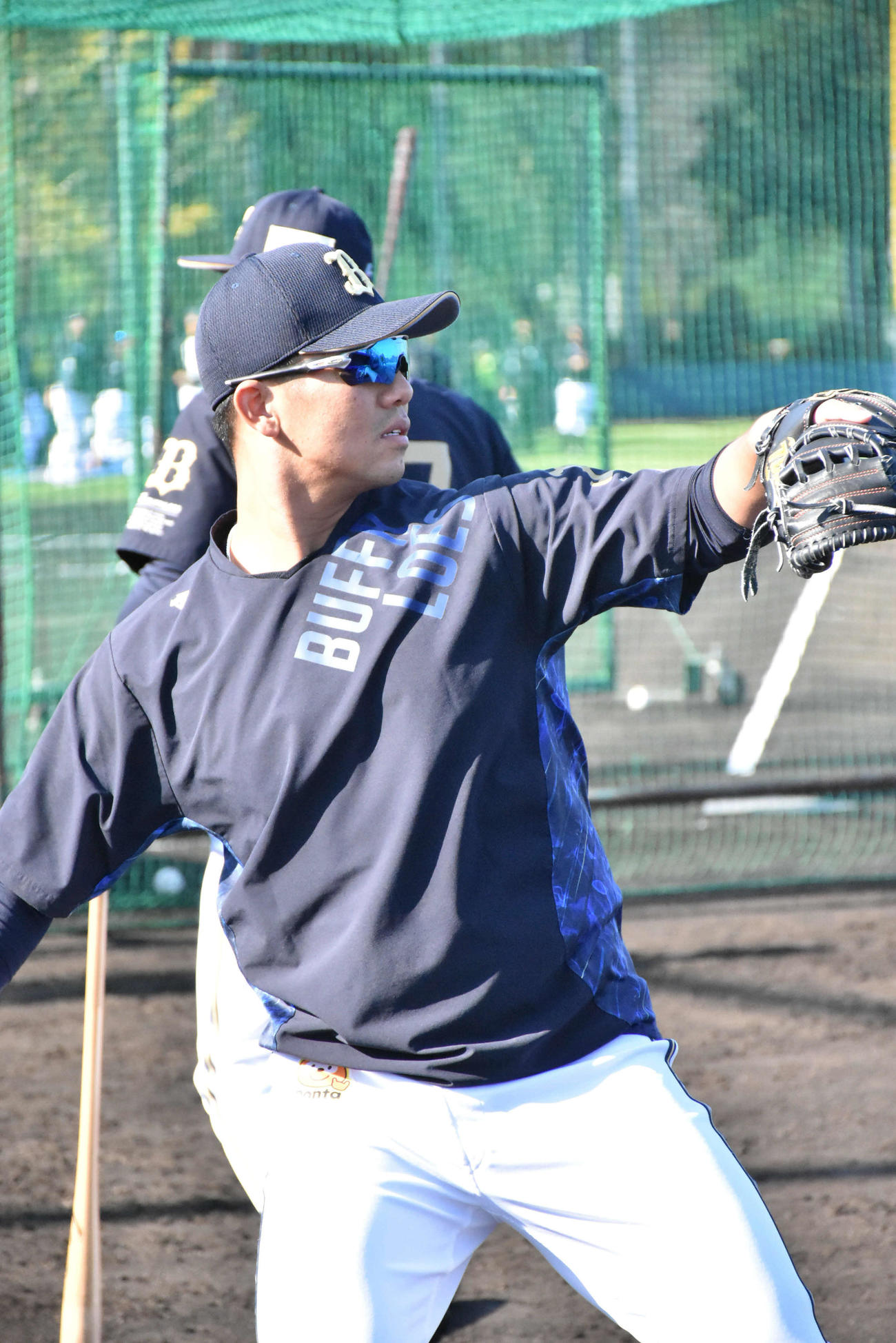 宮崎フェニックス・リーグに合流したオリックス頓宮（撮影・真柴健）