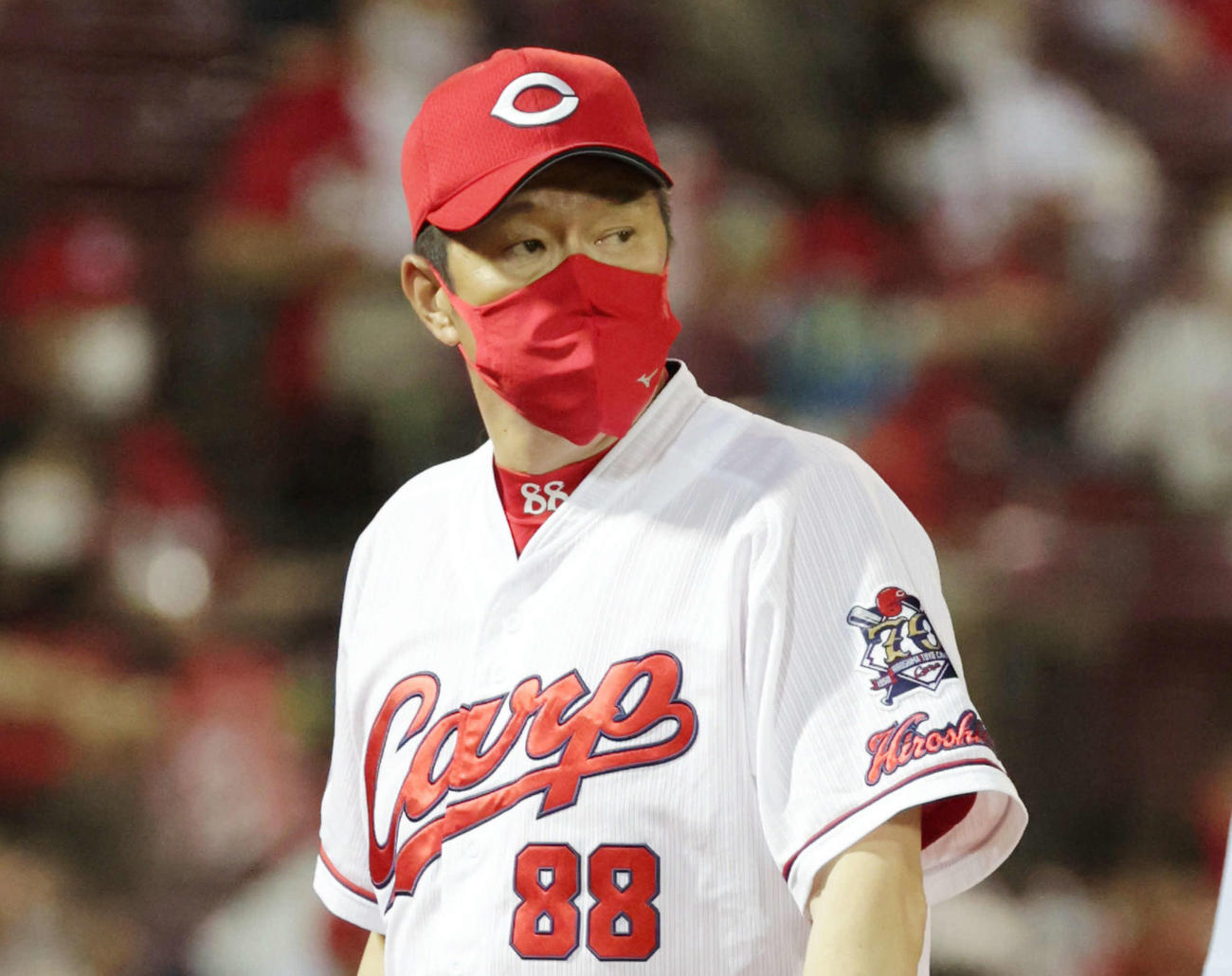 広島佐々岡監督（2020年7月16日撮影）