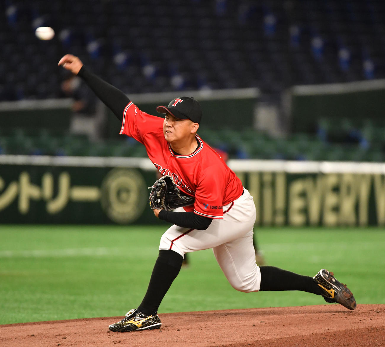 ENEOS対東邦ガス　先発した東邦ガス・辻本（撮影・柴田隆二）