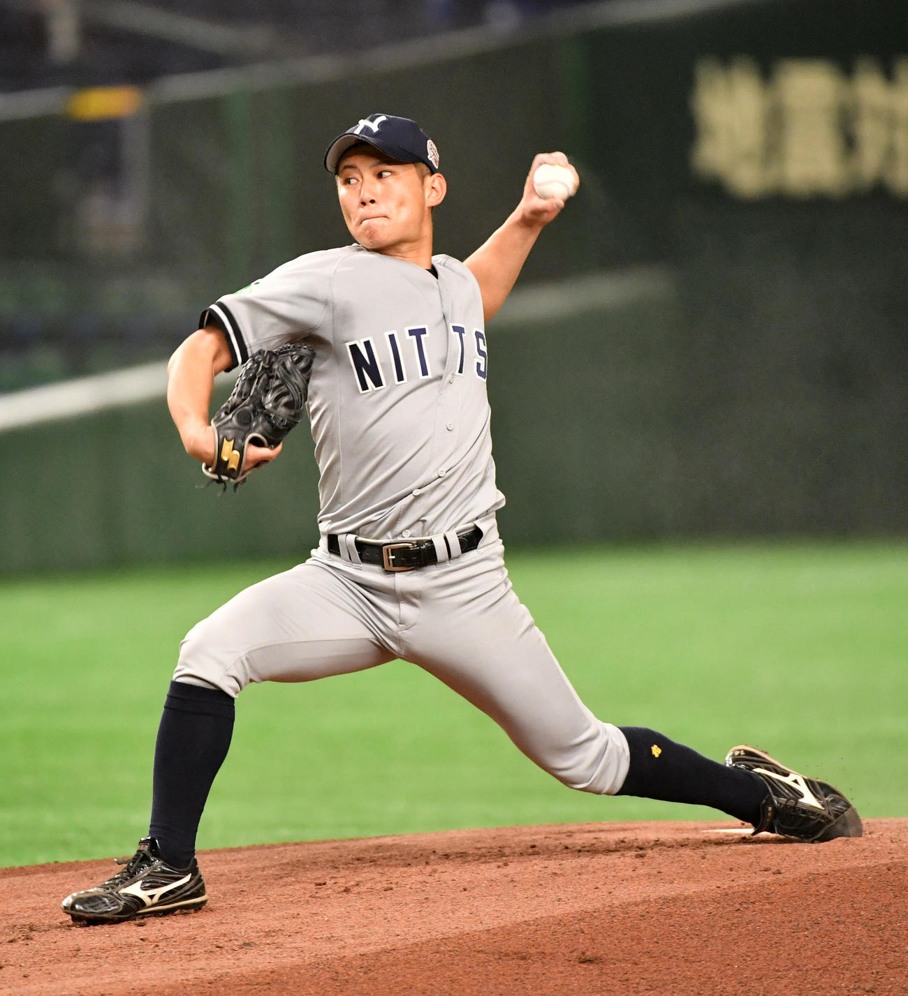 日本通運対ホンダ熊本　先発した日本通運・相馬（撮影・柴田隆二）