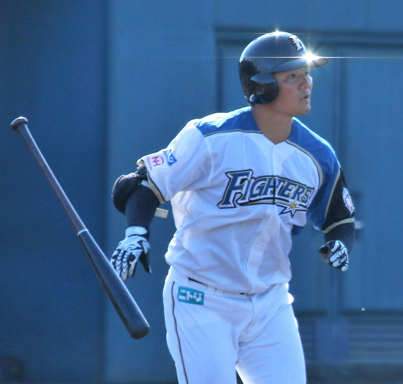 フェニックス・リーグ　日本ハム対オリックス　4回裏1死　日本ハム清宮が右翼へソロ本塁打を放つ（撮影・木下大輔）