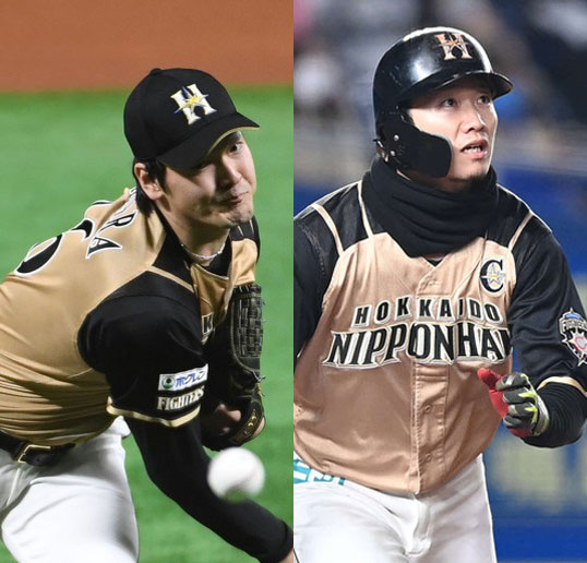 日本ハムの有原と西川