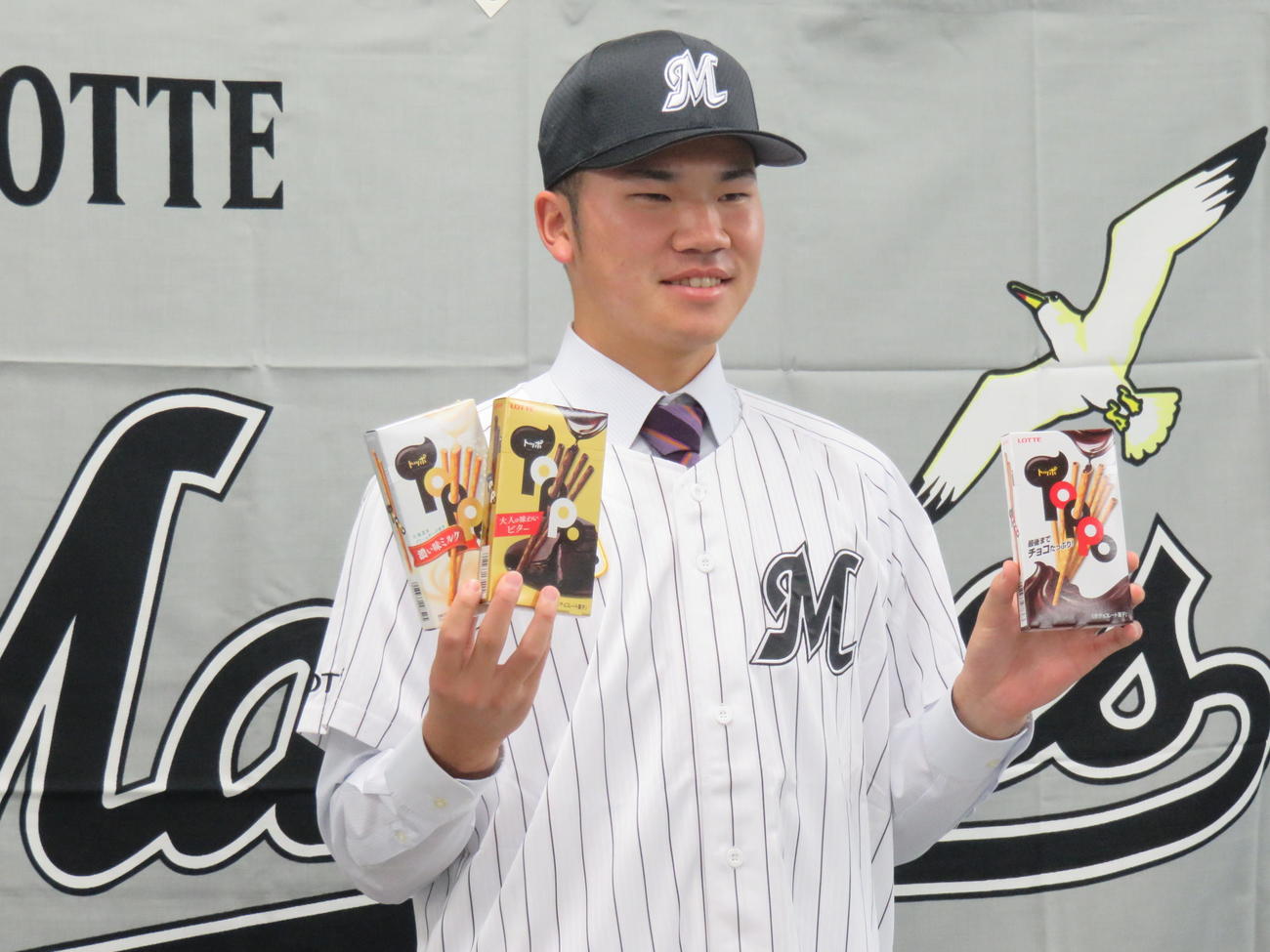 ロッテと契約合意した育成ドラフト2位のBCリーグ茨城・小沼