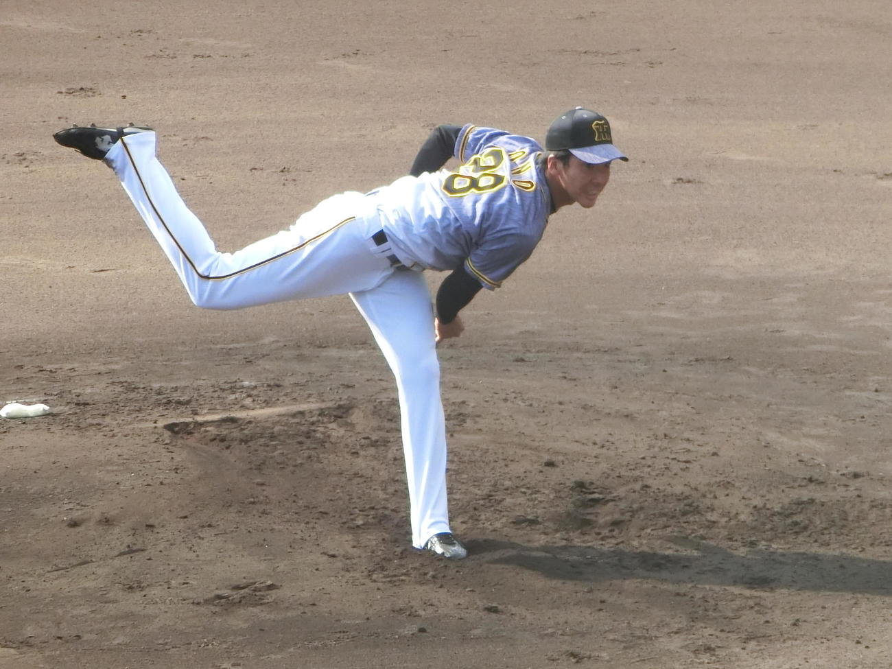 フェニックスリーグ　DeNA戦に先発した阪神小野（撮影・奥田隼人）