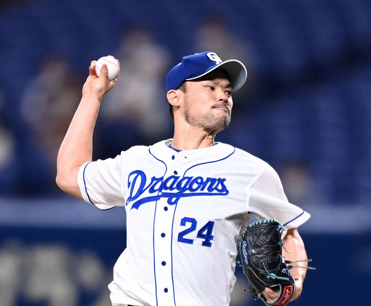 中日福谷浩司（2020年10月12日撮影）