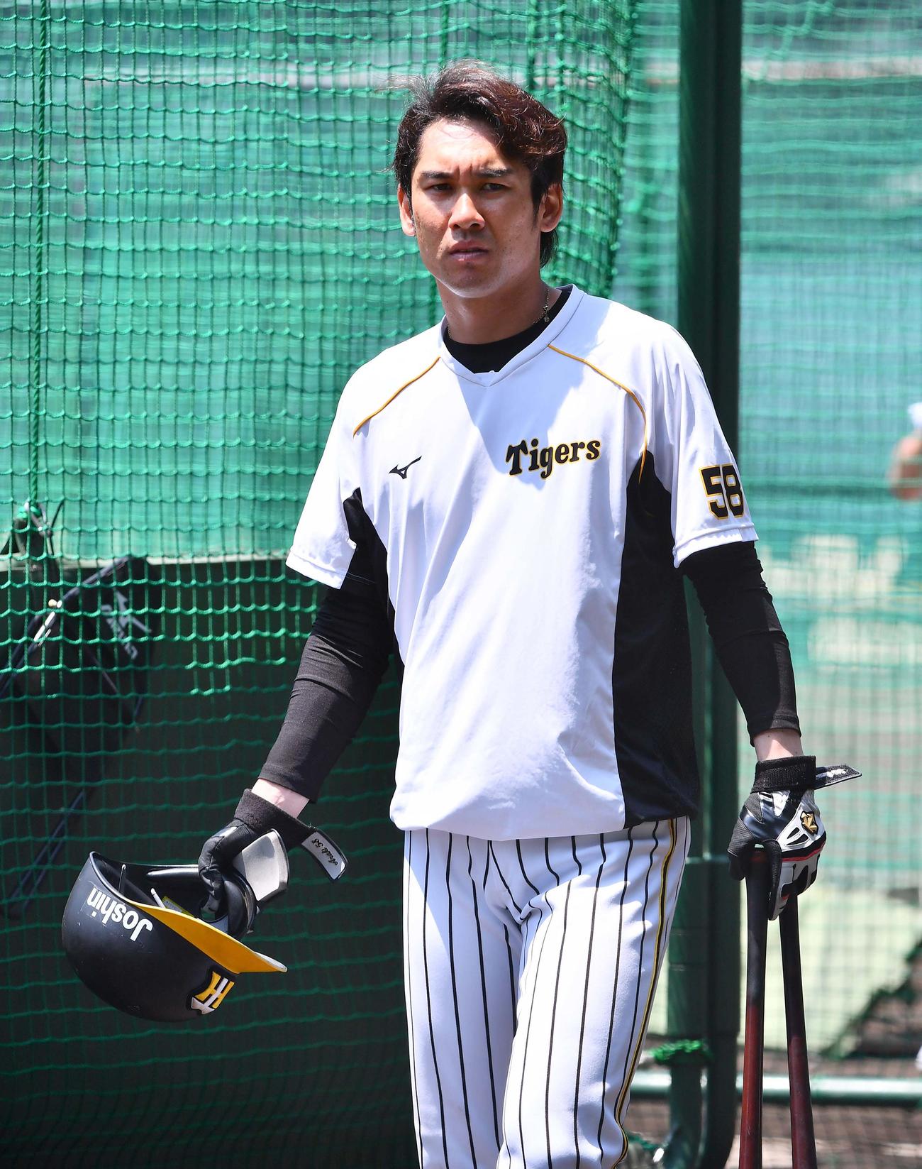阪神荒木郁也（2020年6月2日撮影）