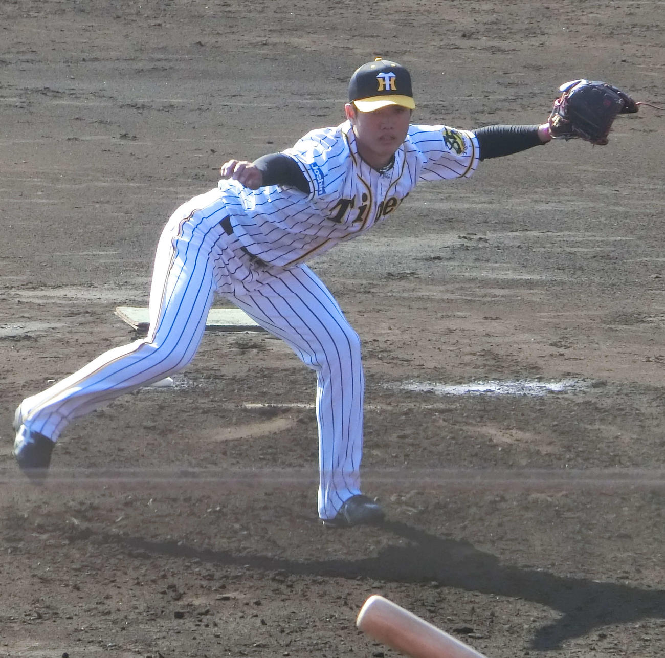 フェニックスリーグの楽天戦に先発した阪神西純（撮影・奥田隼人）