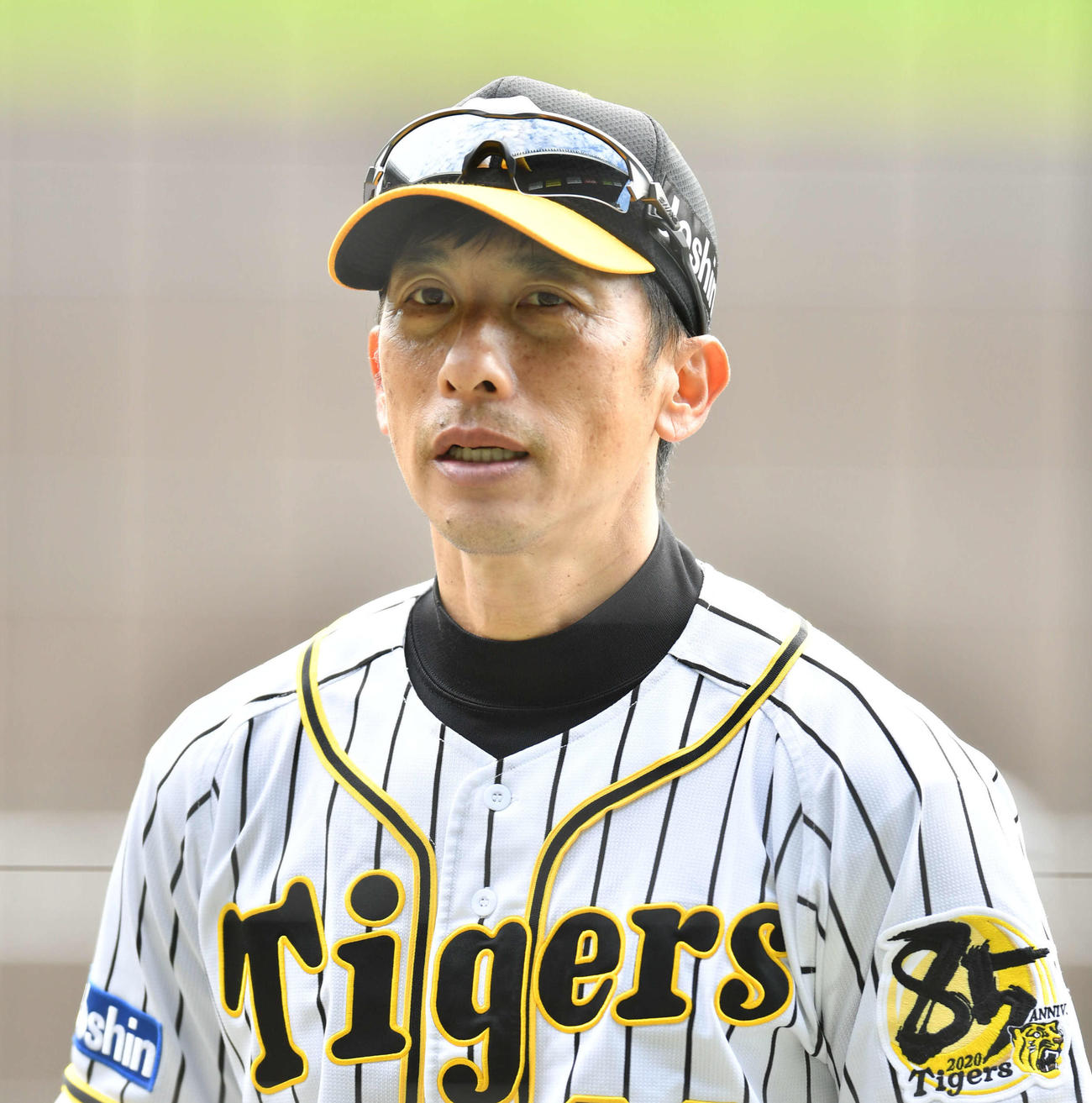 秋季練習最終日を迎えて総括する矢野監督（撮影・岩下翔太）