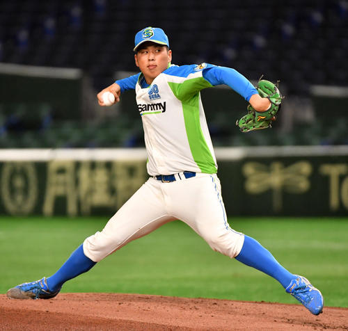準々決勝セガサミー対NTT西日本 先発したセガサミー・森井(撮影・柴田隆二)