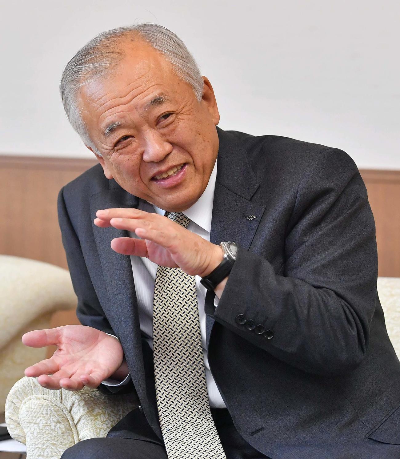 阪神タイガース藤原崇起オーナー兼社長（2019年12月11日撮影）