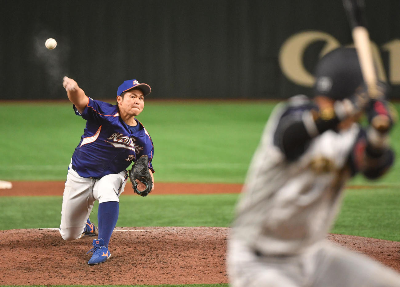 NTT東日本対日本新薬　好投するNTT東日本・大竹（撮影・柴田隆二）