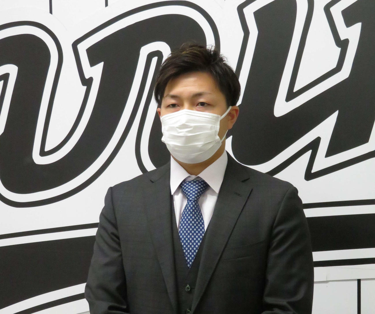 FA権行使を表明したロッテ松永（代表撮影）