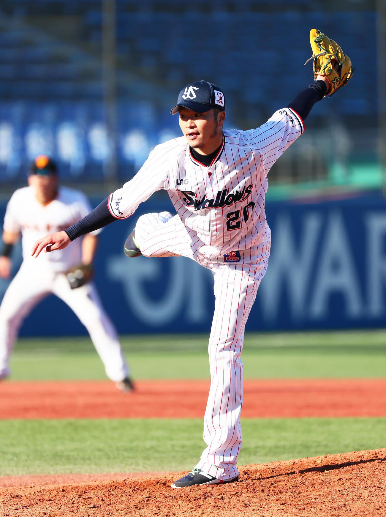 トライアウトに登板したヤクルト近藤（撮影・足立雅史）