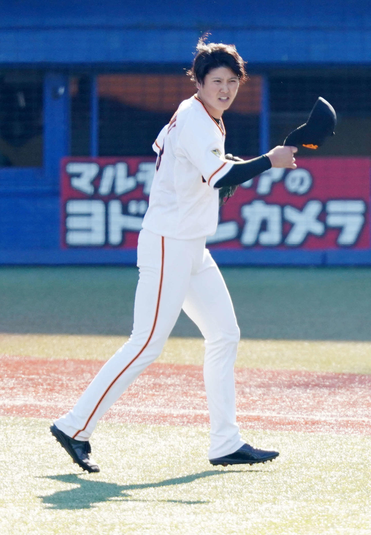 プロ野球合同トライアウトに参加した巨人宮国（撮影・江口和貴）
