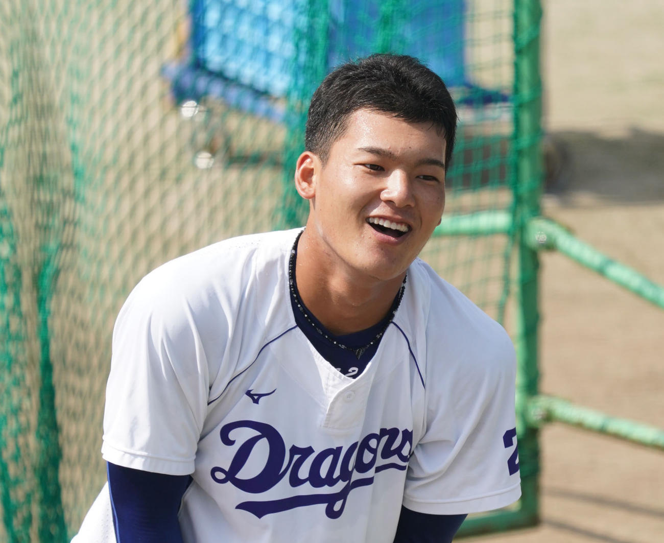 中日・石川昂弥（2020年8月30日撮影）